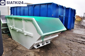 Siatki Sierpc - Siatka przykrywająca na kontener - zabezpieczenie przewożonych ładunków dla terenów Sierpca